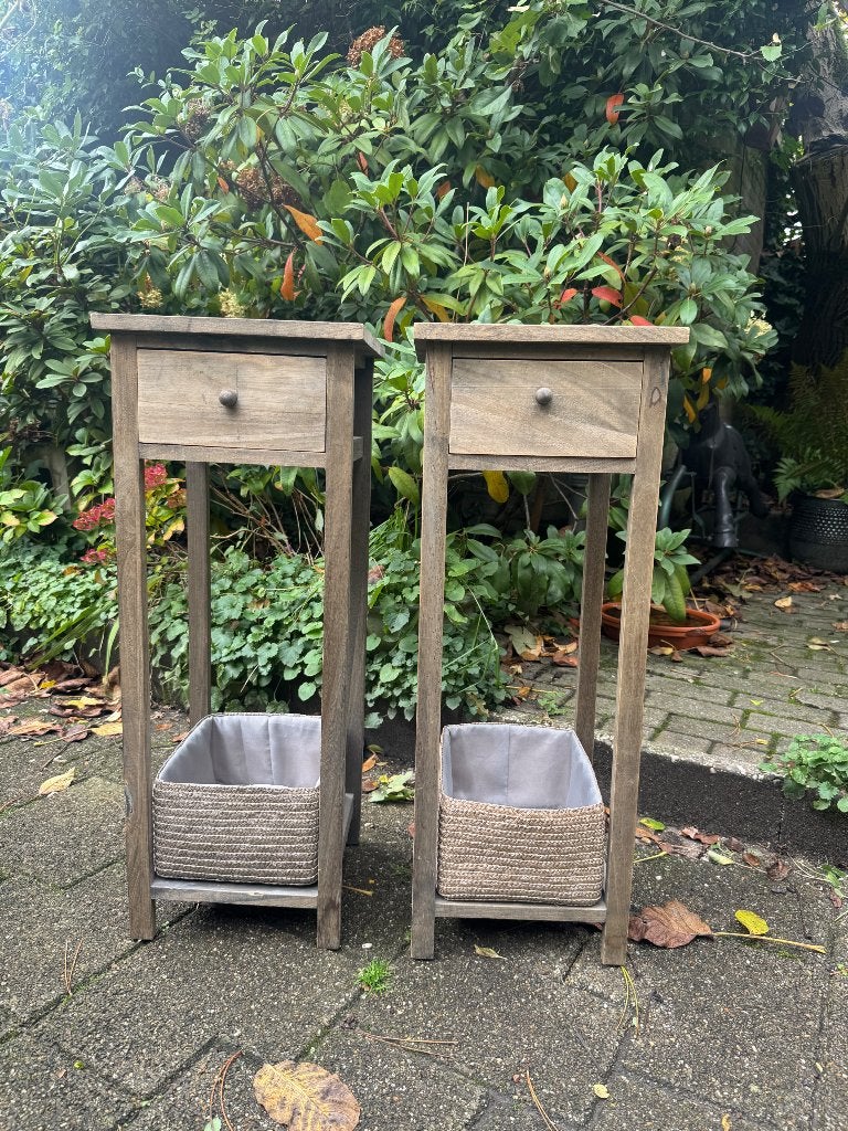 nachtkastjes Landelijk, Ophalen, Gebruikt, Minder dan 45 cm, 70 cm of meer