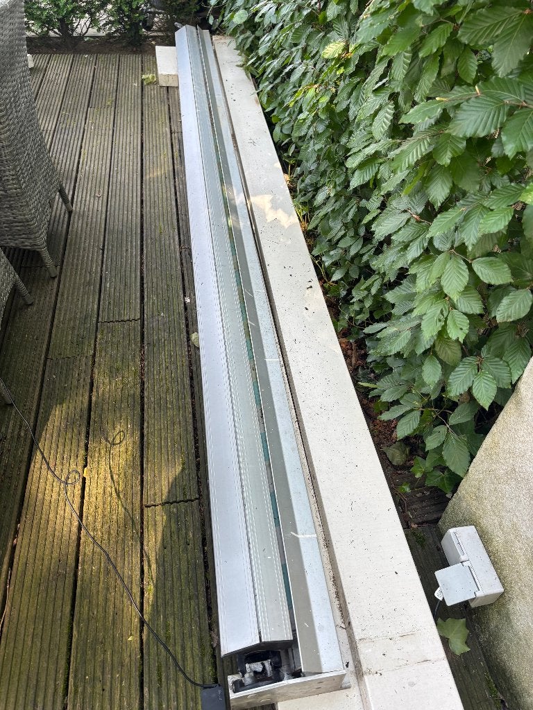 zonnescherm, Ophalen, Gebruikt, 150 tot 300 cm, 250 cm tot 450 cm