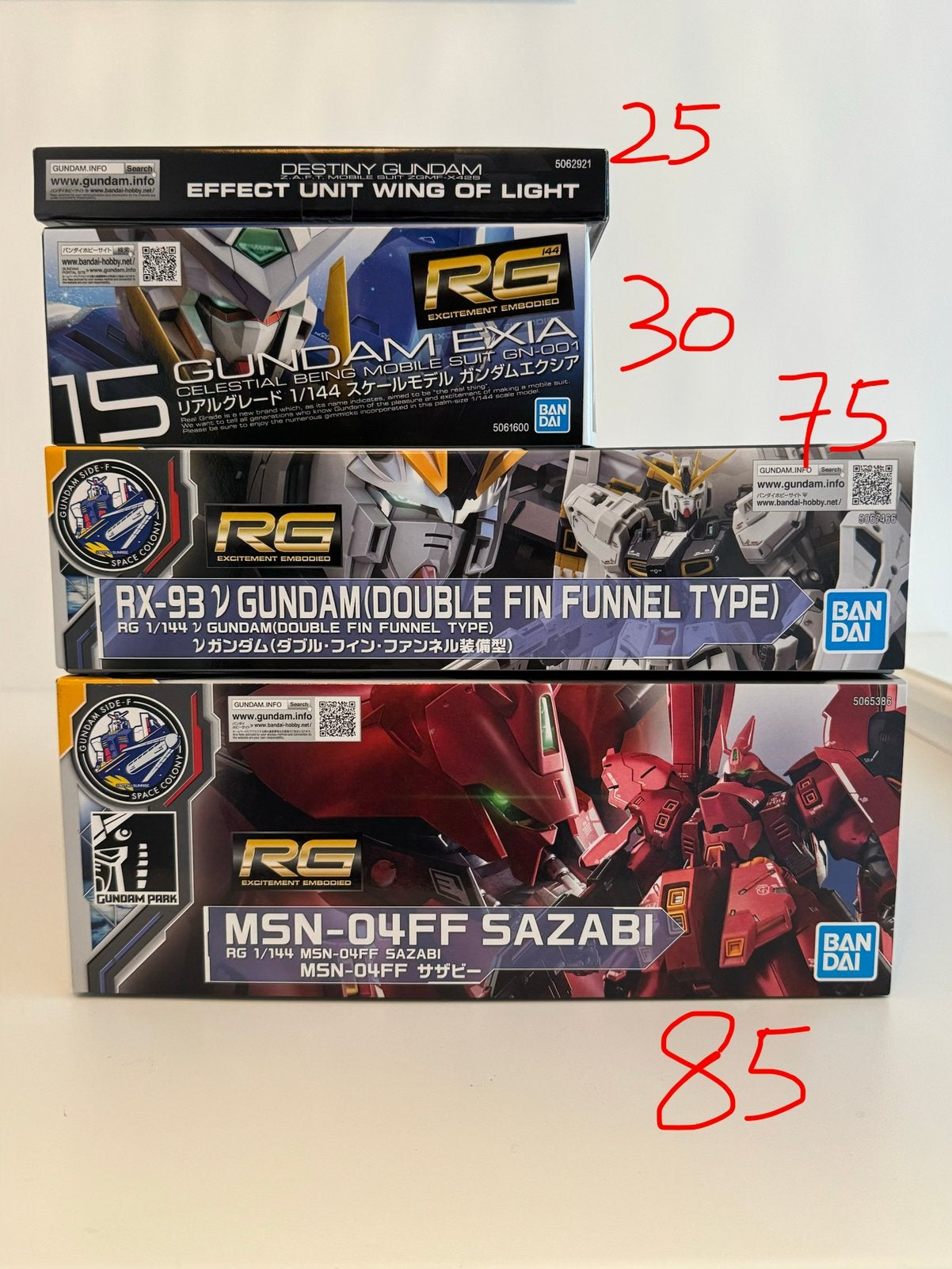 Bandai RG series 1/144 gundam gunpla kit, Ophalen of Verzenden, Nieuw, 1:50 of kleiner, Figuur of Figuren