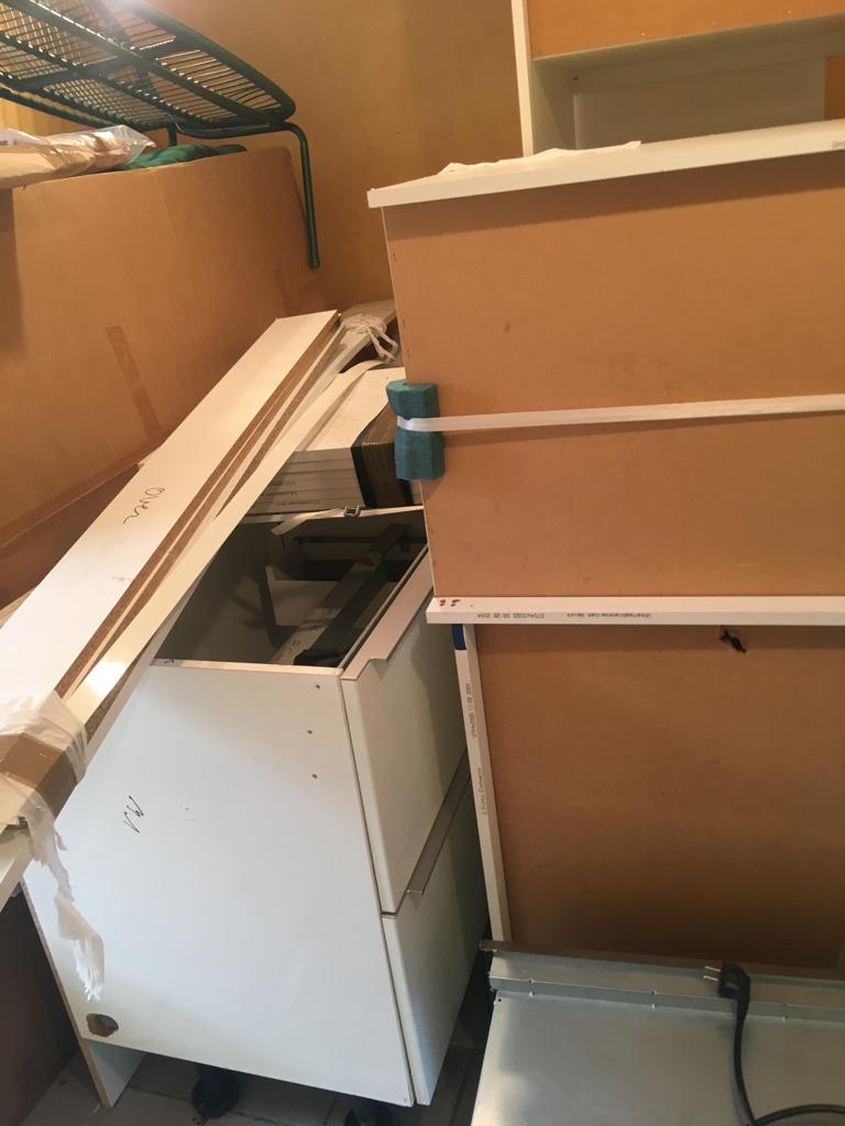 Hoogglans kookeiland, Ophalen, Gebruikt, Wit, Overige typen