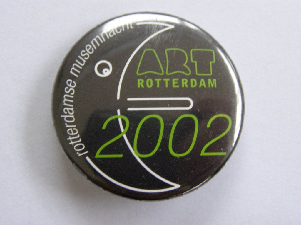 Button: ART Rotterdam 2002, Rotterdamse Museum nacht, Ophalen of Verzenden, Zo goed als nieuw, Overige onderwerpen, Button