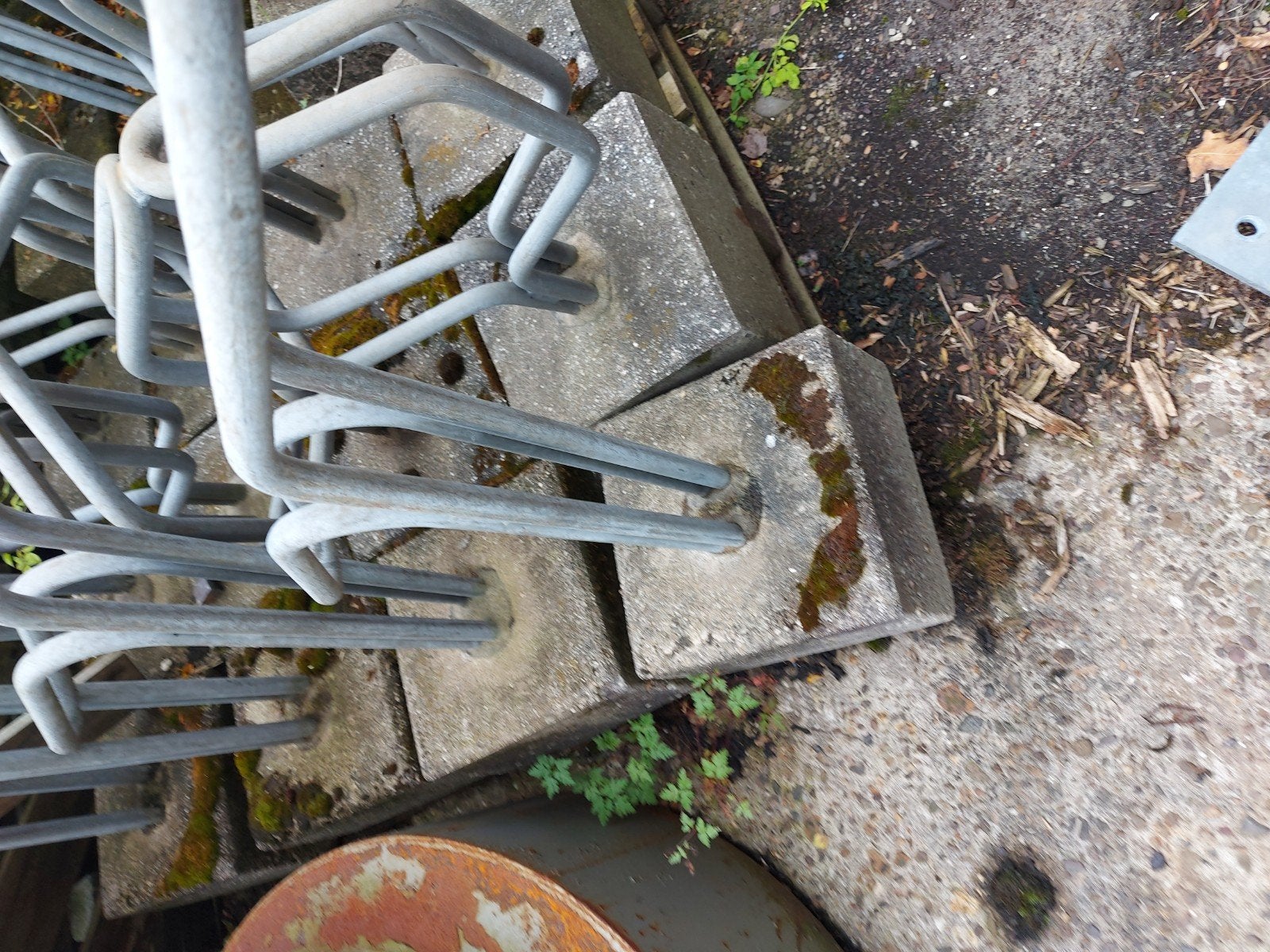 Fietsenrekken, Ophalen, Gebruikt