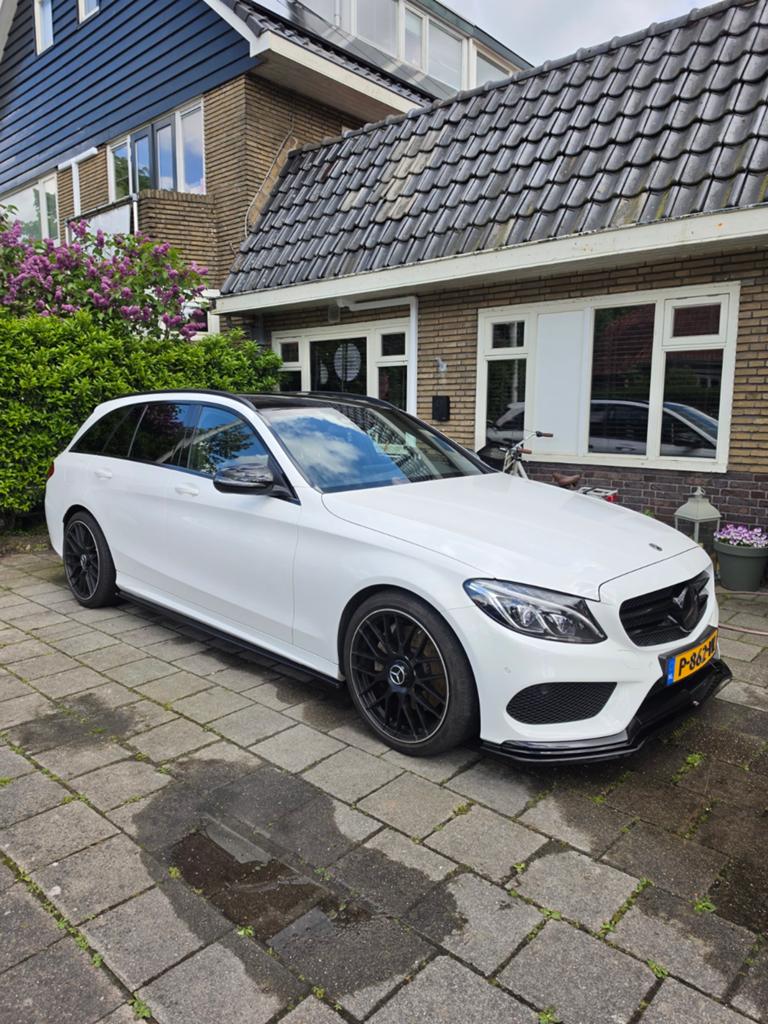 Mercedes-Benz C-Klasse C400  4MATIC 2017, Auto's, Mercedes-Benz, 1800 kg, Zwart, Leder, Stationwagon