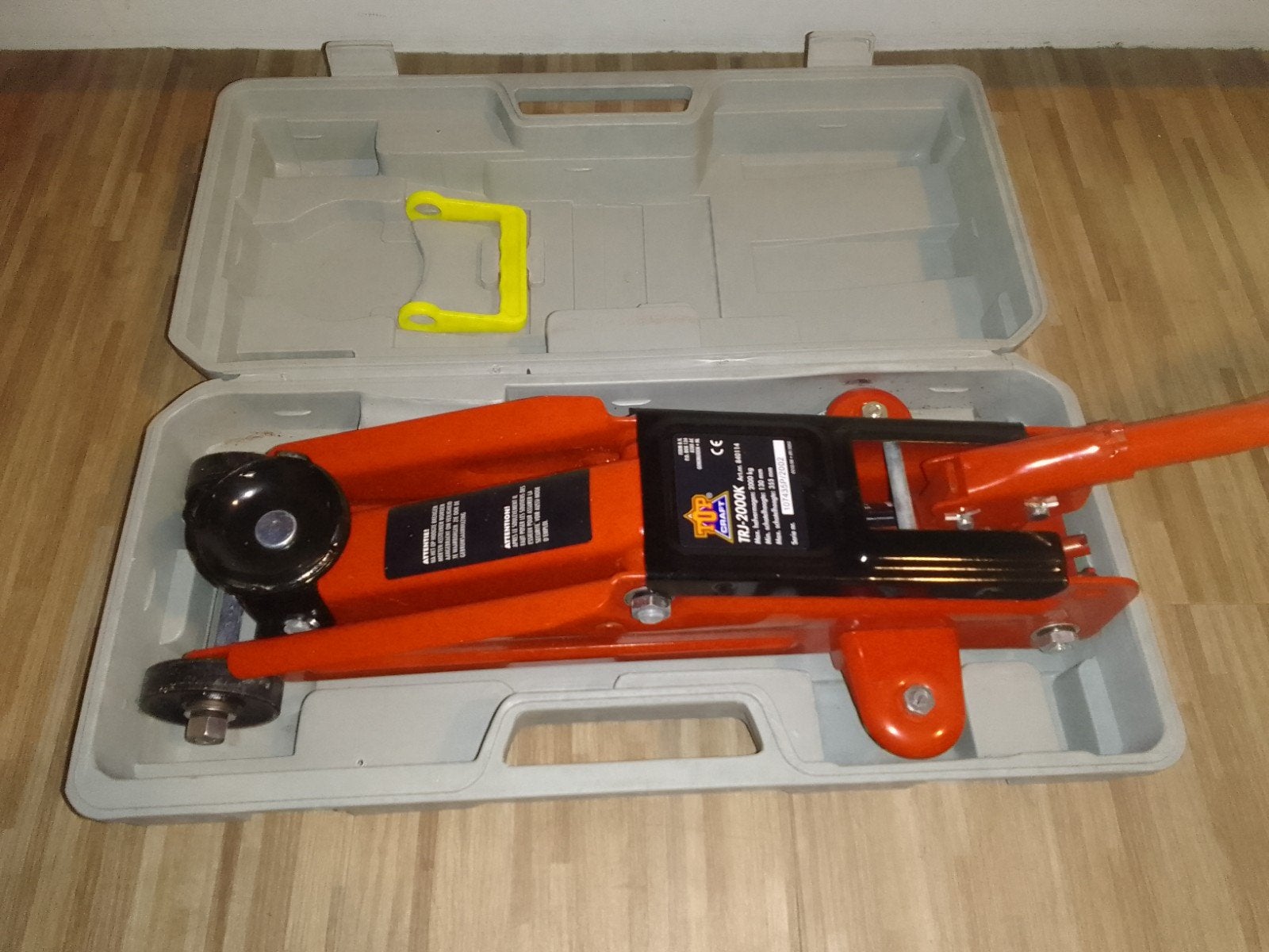 Top Craft auto krik tot 2000 kilo compleet met toebehoren, Ophalen, Zo goed als nieuw, Hydraulisch, Garagekrik