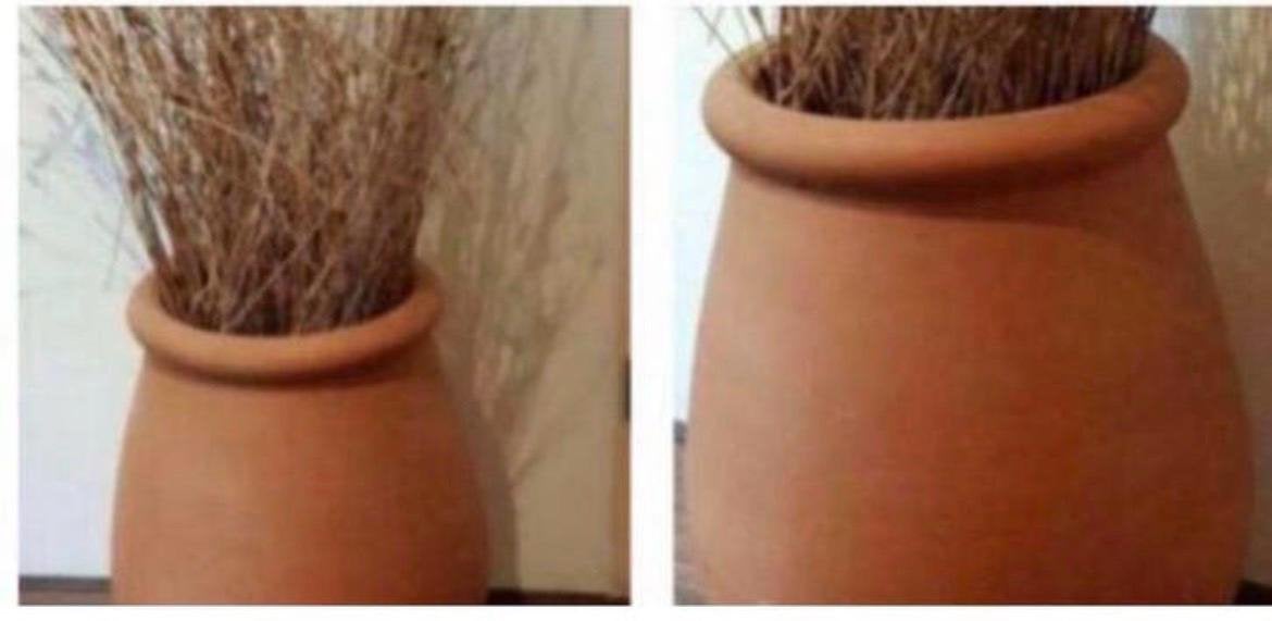 Grote terracotta pot vaas handwerk Glaroos JP 50cm, Gebruikt, Overige kleuren, Handgemaakt, Ophalen of Verzenden