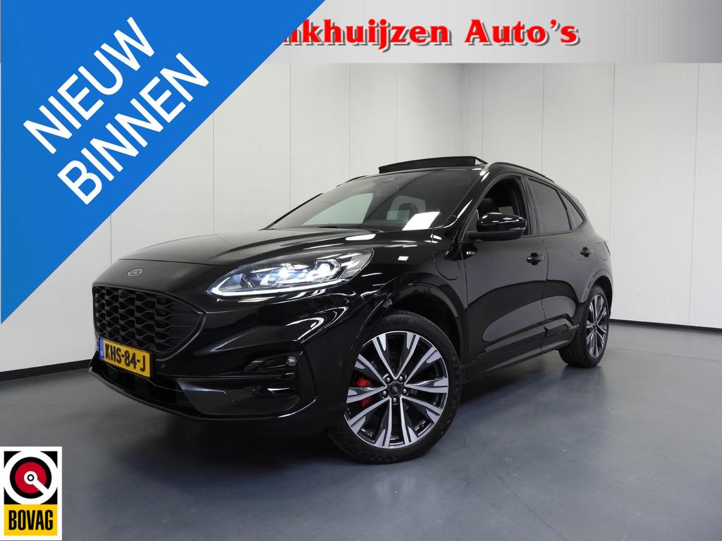 Ford Kuga 2.5 PHEV Plug-In ST-Line X TREKH/SCHUIFDAK/HEAD-UP, 14 kWh, Gebruikt, 4 cilinders, Leder en Stof