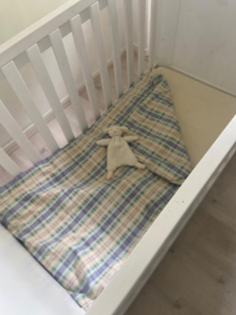 Ledikantje wit, Ophalen, Gebruikt, Ledikant