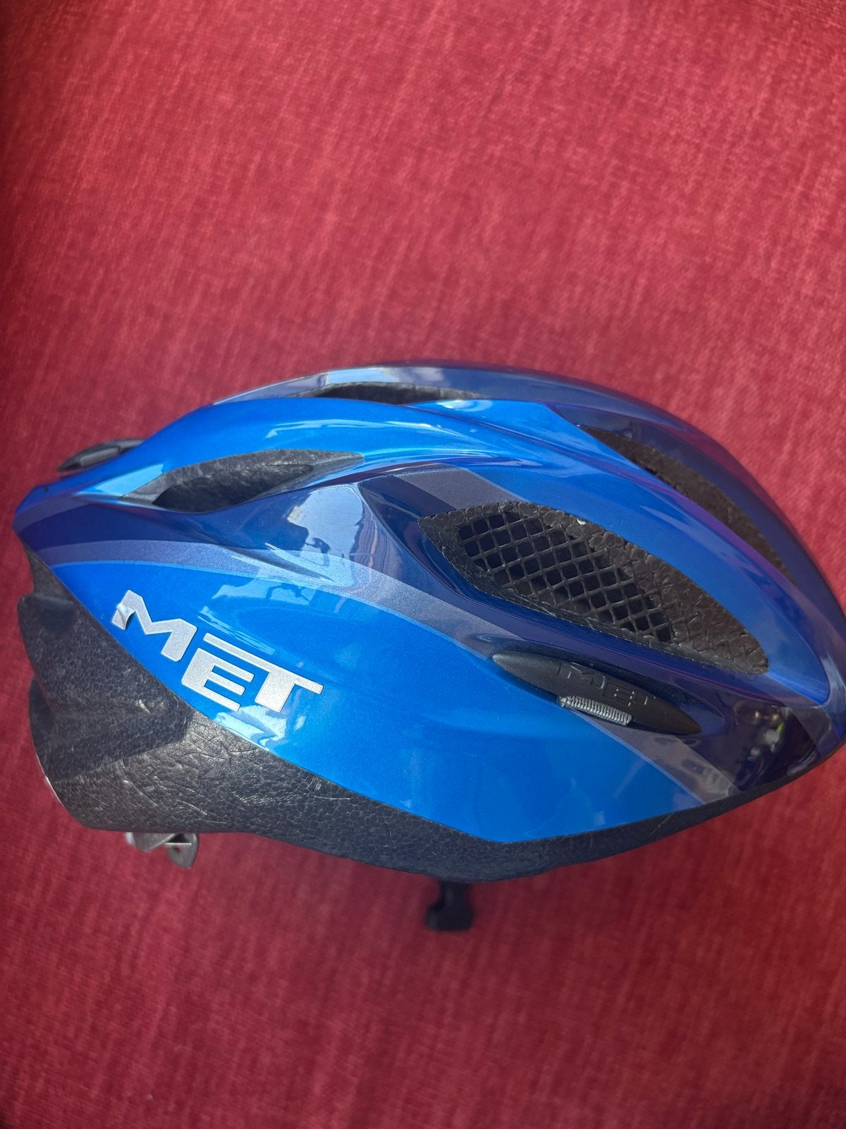 MET Fietshelm Blauw - Maat M, Fietsen en Brommers, Ophalen of Verzenden, Gebruikt, M, Heer of Dame