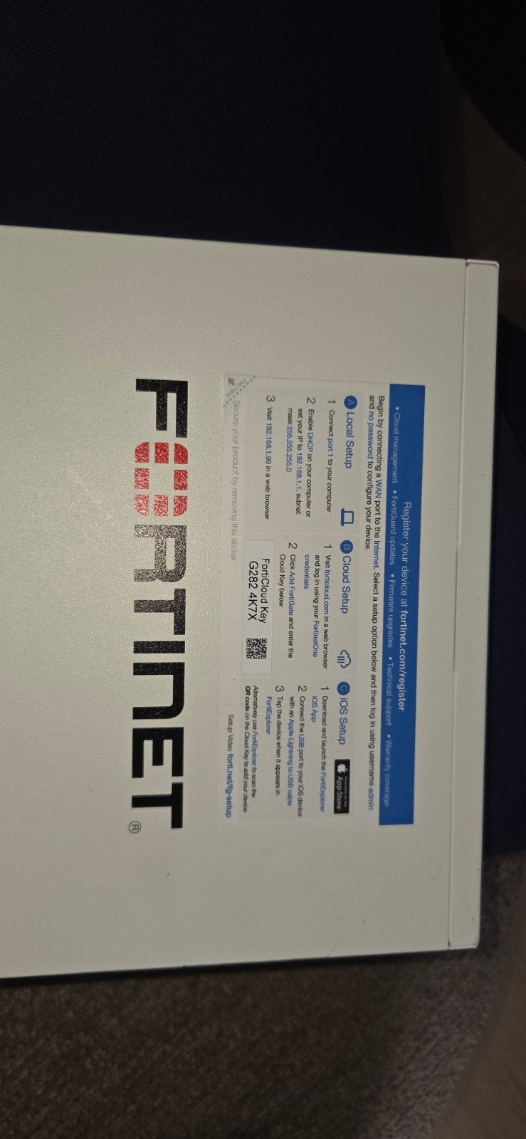 Fortinet FortiGate 40F Firewall Router, Computers en Software, Ophalen of Verzenden, Zo goed als nieuw, Router, Fortinet