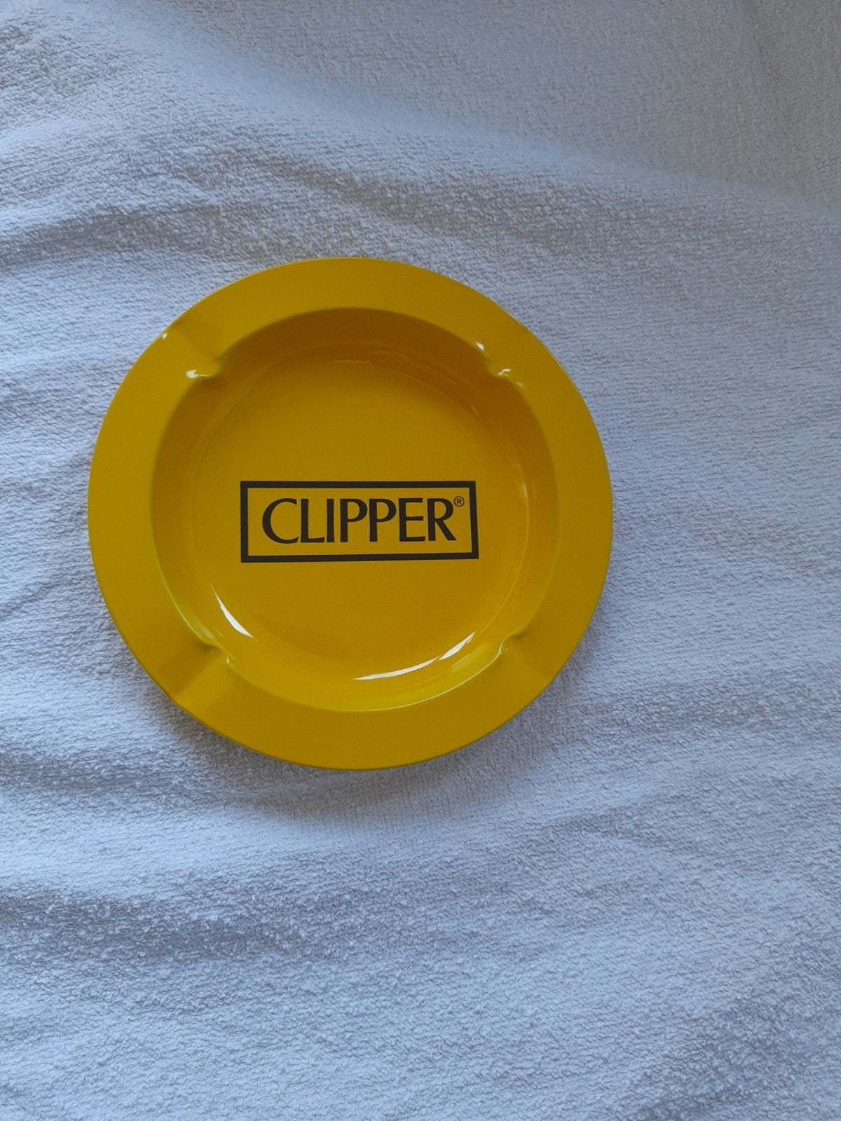 Geel clipper asbakje 14cm met clipper opdruk., Ophalen of Verzenden, Nieuw
