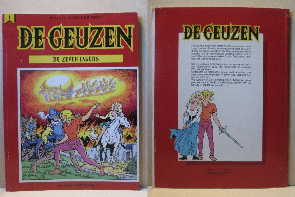 De geuzen 1, 3, 6 & 9 (SC), Boeken, Eén stripboek, Ophalen of Verzenden, Zo goed als nieuw, Willy Vandersteen.