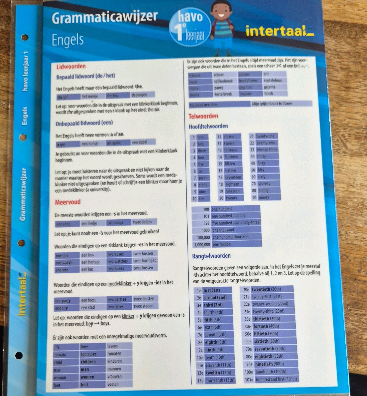 Intertaal Grammaticawijzer Engels havo leerjaar 1, Boeken, Ophalen of Verzenden, Zo goed als nieuw, Jutta de Vries, Non-fictie