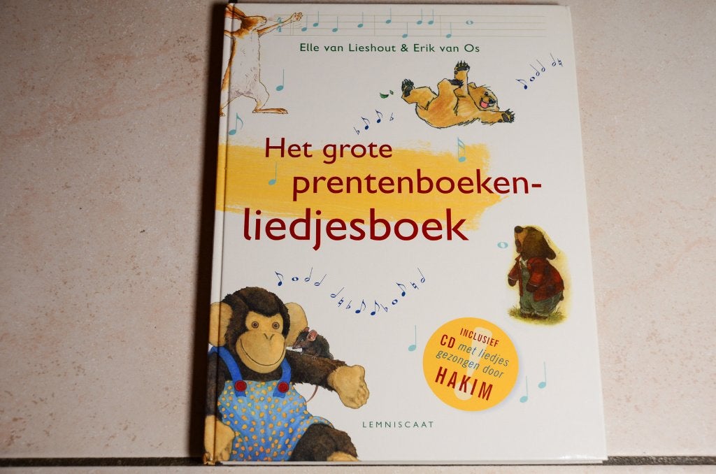 prentenboekenliedjesboek / Elle van Lieshout & Erik van Os, Fictie algemeen, Jongen of Meisje, Ophalen of Verzenden, Zo goed als nieuw