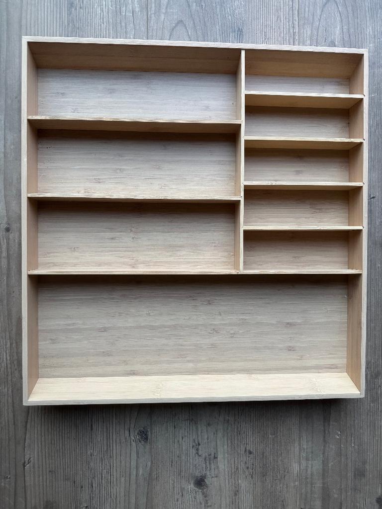 IKEA UPPDATERA Bestekbak / Lade-indeling – Bamboe look, Ophalen, Zo goed als nieuw, Hout, Los bestek