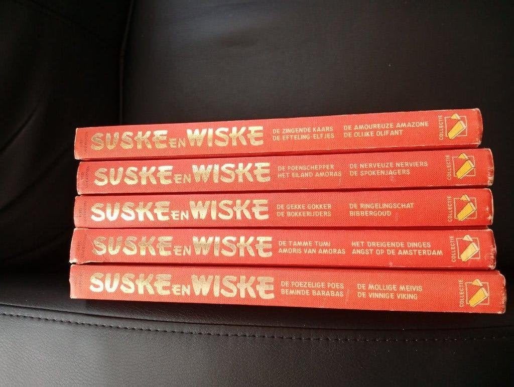 5 stuks Verzamelbanden Suske en Wiske, Meerdere stripboeken, Ophalen of Verzenden, Gelezen, Willy Vandersteen