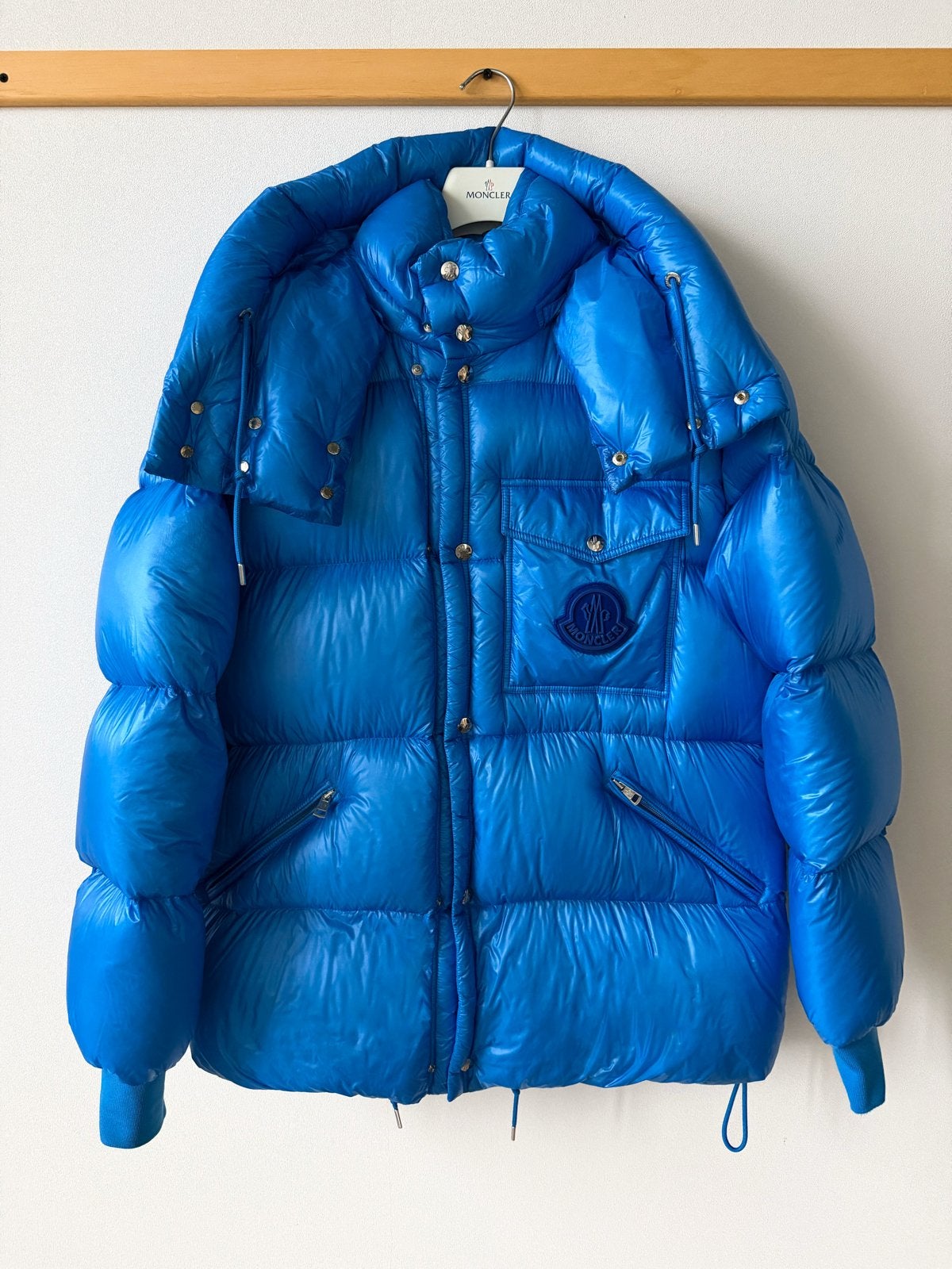 Moncler Lamentin Giubbotto Down Jacket Blue, Kleding | Heren, Ophalen of Verzenden, Nieuw, Maat 56/58 (XL), Blauw