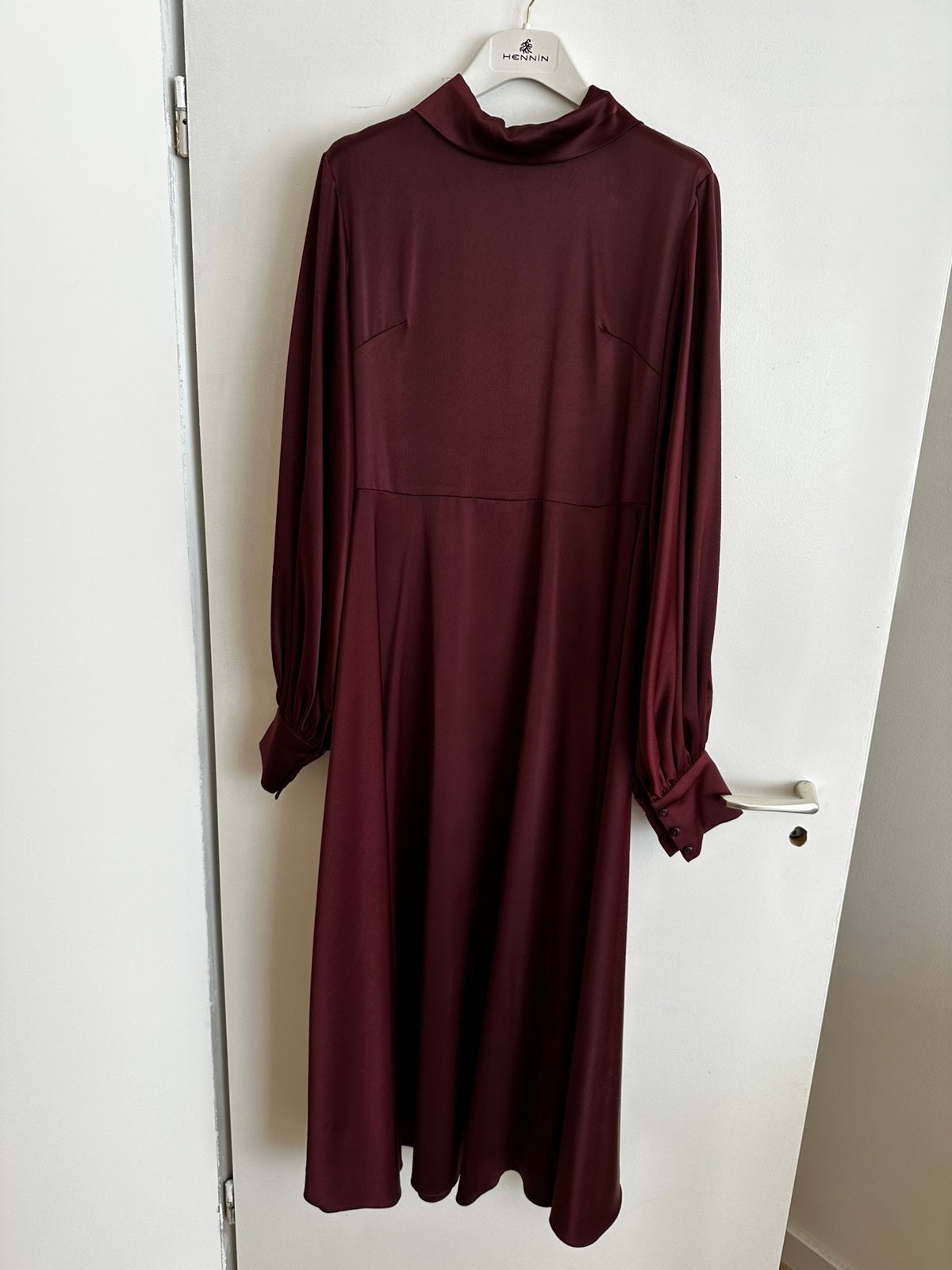 Avondjurk, gelegenheidsjurk, hijabi jurk, Kleding | Dames, Ophalen of Verzenden, Zo goed als nieuw, Maat 36 (S), Rood