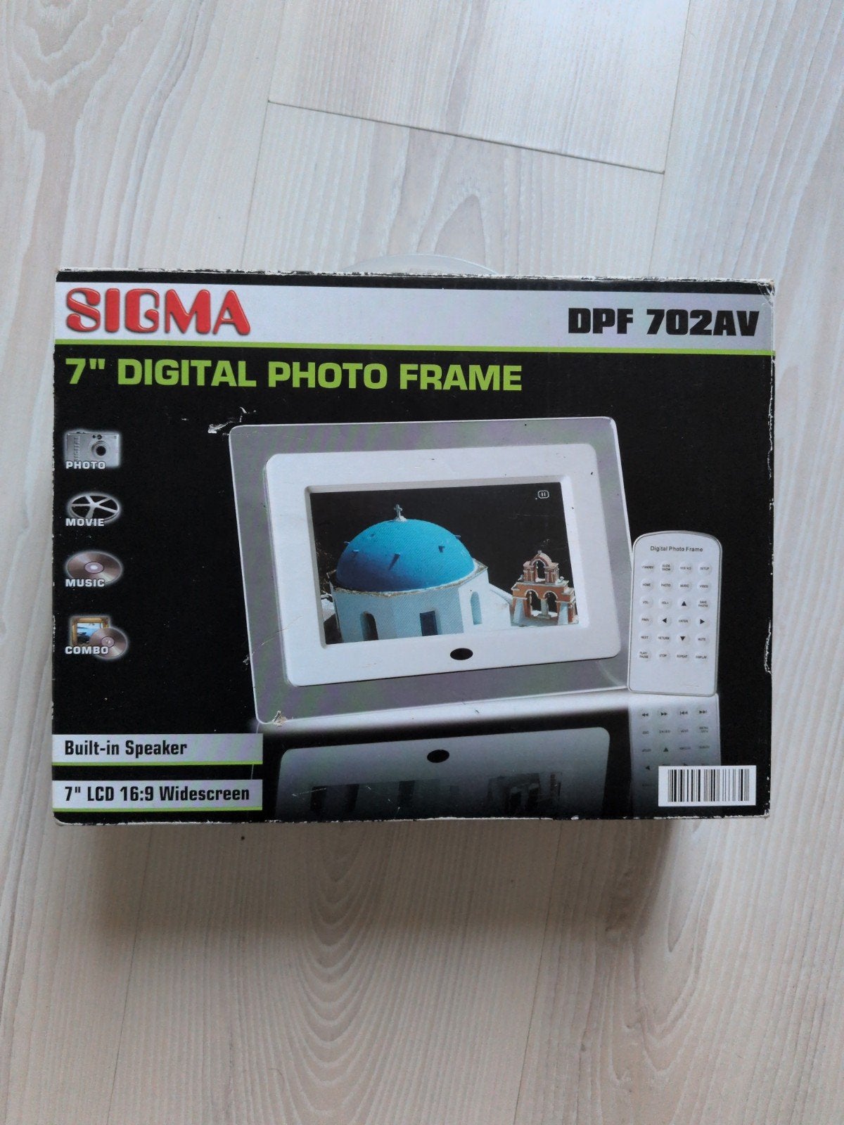 Sigma DPF 702AV 7" Digitale Fotolijst met Afstandsbediening, Afstandsbediening, Overige merken, Ophalen of Verzenden, Zo goed als nieuw