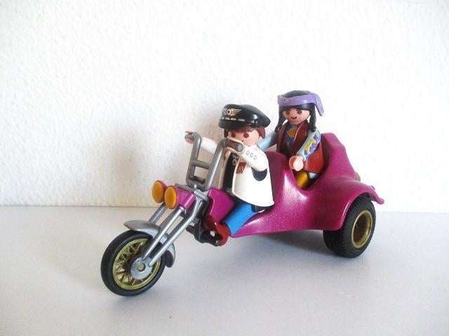 playmobil Moto chopper trike 3832 vintage, Ophalen of Verzenden, Gebruikt, Complete set