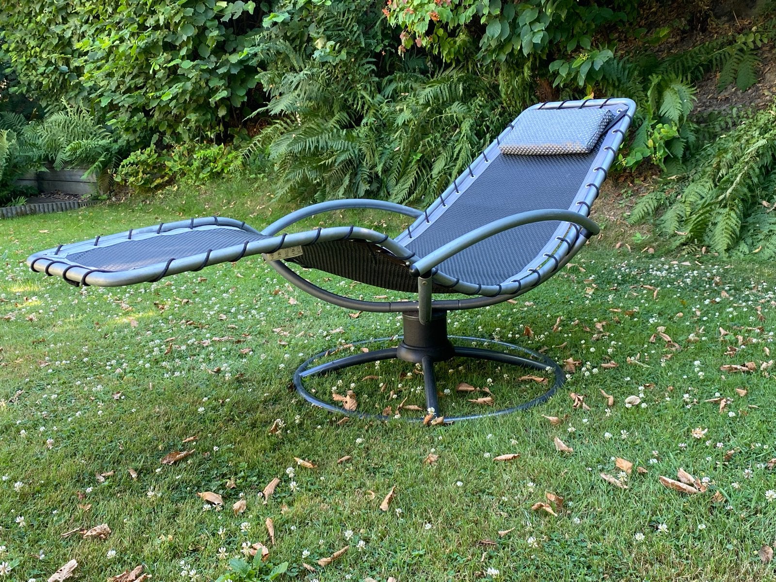 Comfortabele schommel ligstoel Blumfeldt The Chiller, Ophalen, Gebruikt, Metaal, Verstelbaar