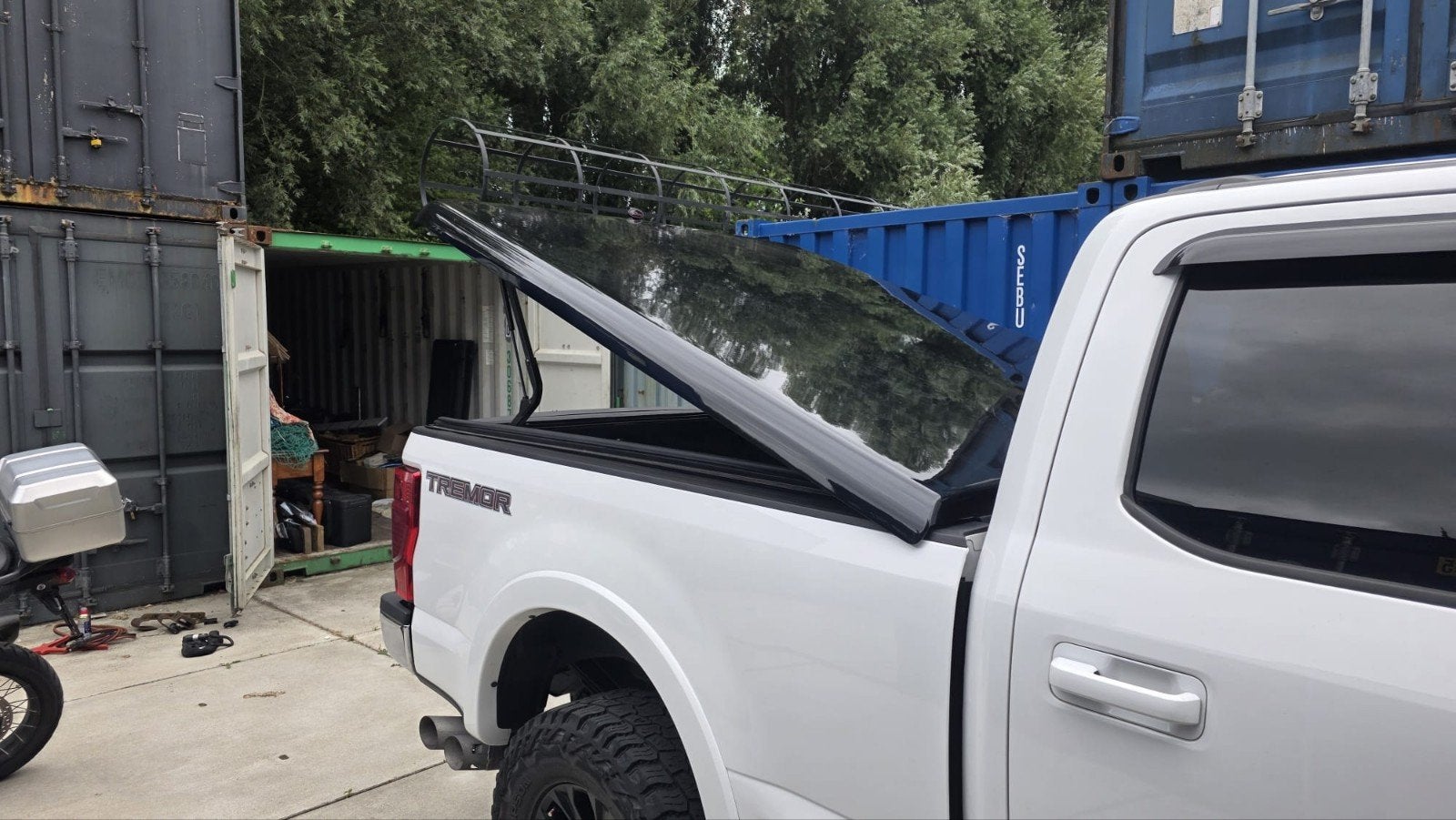 Hardtop / Tonneau Cover Ford F-250/F-350 (t/m 2018) 6.5ft, Ophalen, Achter, Ford, Achterklep