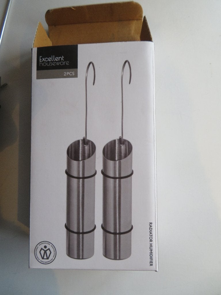 2 Waterverdampers aan radiator.Radiatorbakje nieuw in doos, Minder dan 30 cm, Radiator, Nieuw, Minder dan 60 cm