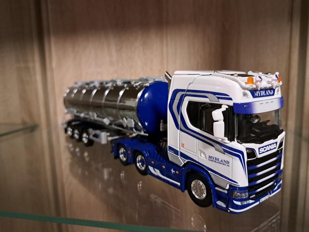 WSI Scania Mydland, Hobby en Vrije tijd, Modelauto's | 1:50, Ophalen of Verzenden, Nieuw, Bus of Vrachtwagen, Wsi