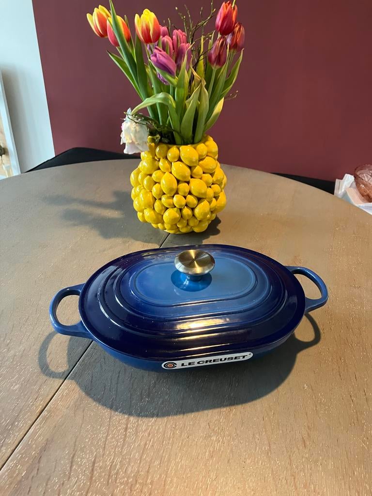 Le Creuset Braadpan 31 cm - Zo goed als nieuw, Huis en Inrichting, Keuken | Potten en Pannen, Zo goed als nieuw, Koekenpan of Braadpan