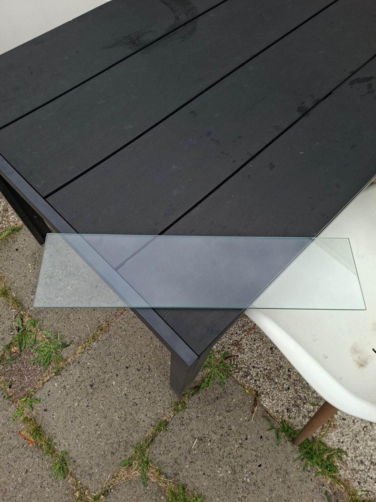 Glazen plankje 60x15x0.6 cm, Ophalen, Gebruikt, Glas