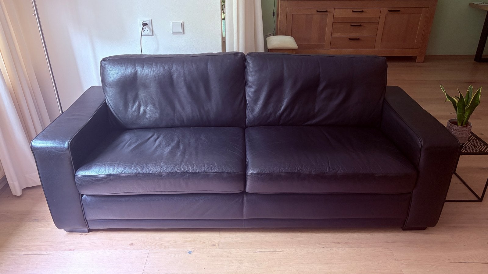 Comfortabele 3-zits bank van Longlife by W. Schillig, Ophalen, Gebruikt, Driepersoons, Rechte bank