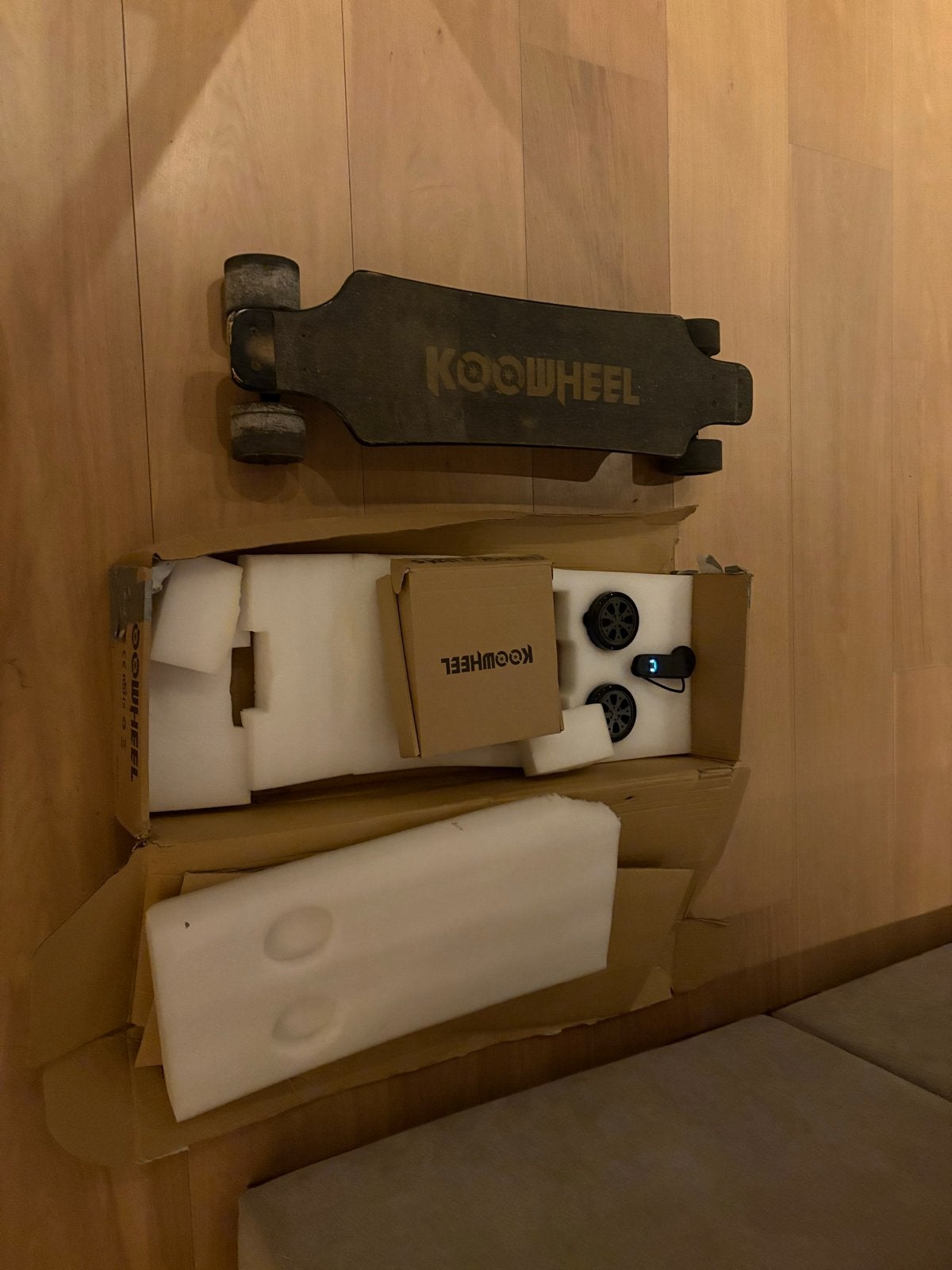 Koowheel elektrisch longboard esr 550, Ophalen of Verzenden, Gebruikt, Skateboard, Longboard