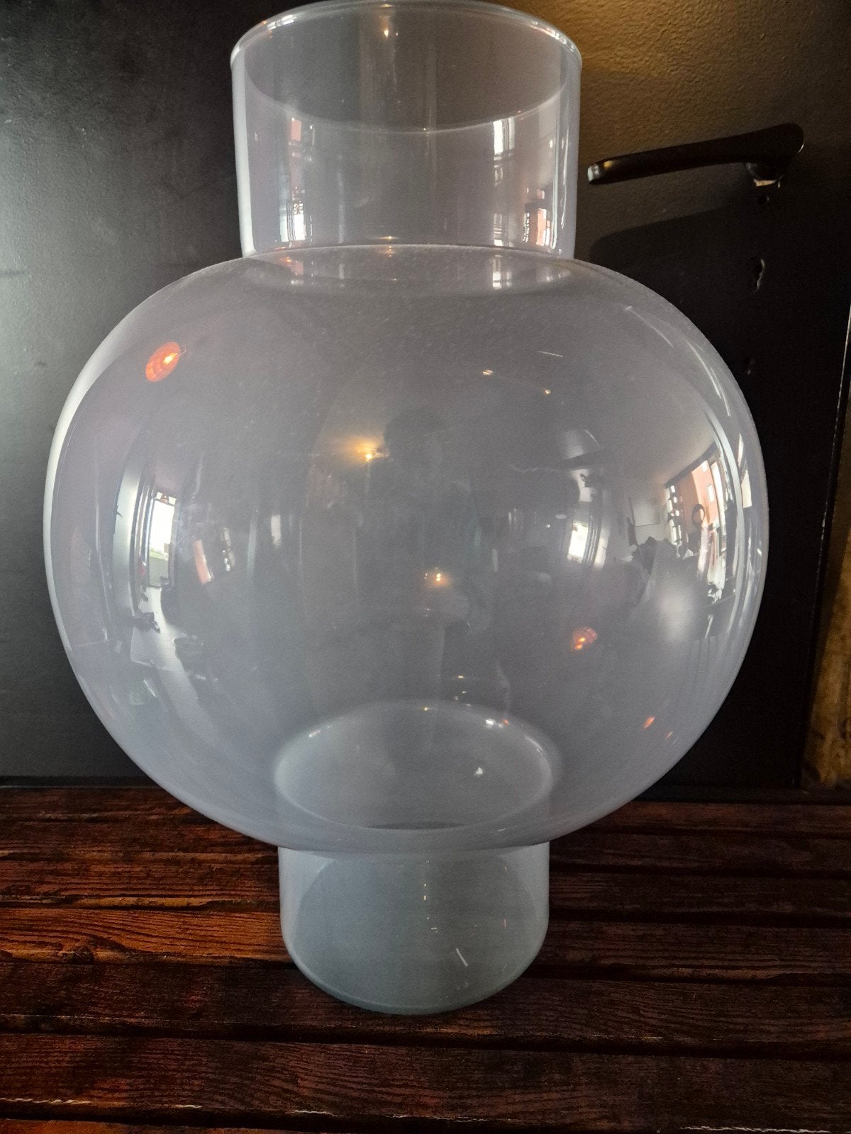 Blauw Rookglas Vaas - Modern Design, Ophalen, Blauw, Nieuw, 15 cm