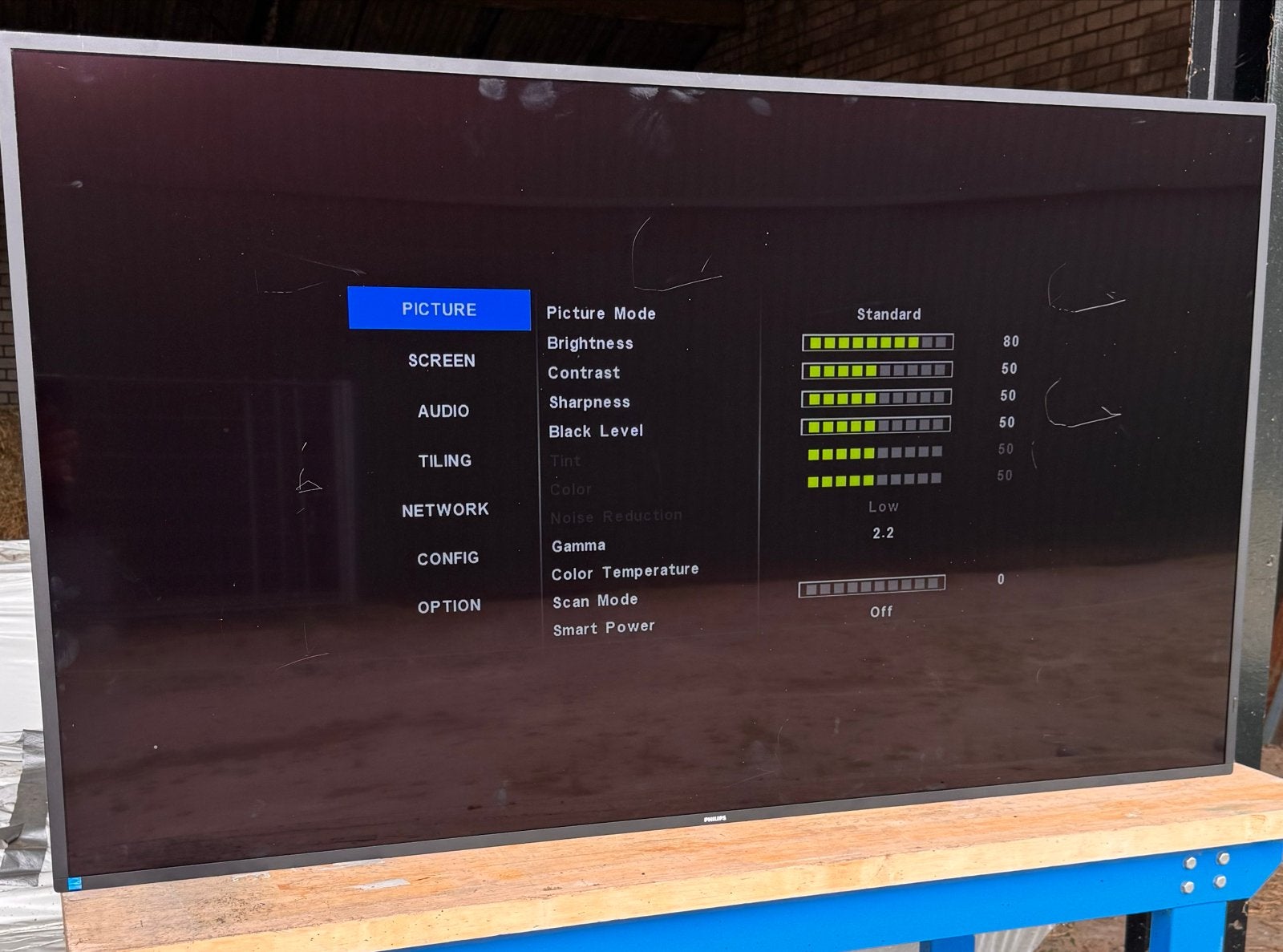 Philips LCD Monitor - 65 inch, Audio, Tv en Foto, Televisies, Ophalen, Philips, Gebruikt, 50 Hz