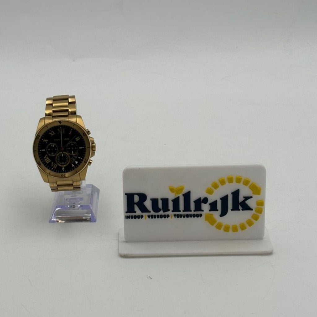 Michael Kors Brecken MK8481 horloge goudkleur - Nieuwstaat, Sieraden, Tassen en Uiterlijk, Horloges | Kinderen, Ruilrijk, Zo goed als nieuw