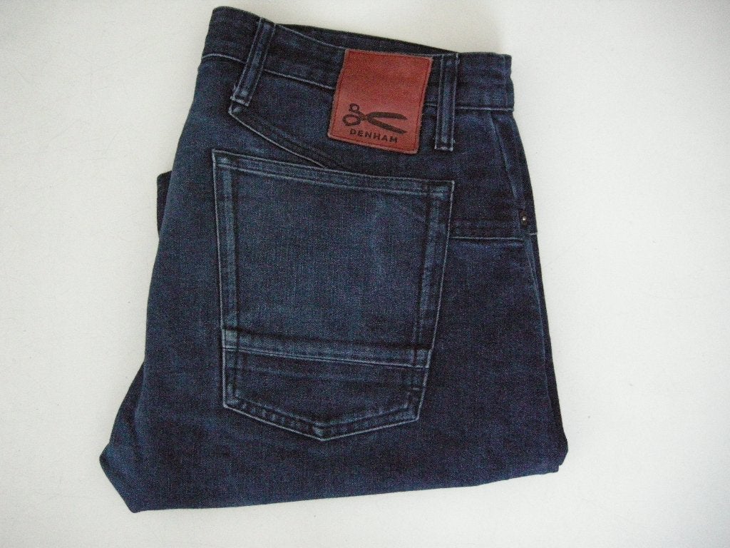 Denham Kinetic wide tapered fit - zgan, Ophalen, Zo goed als nieuw, Blauw, W32 (confectie 46) of kleiner