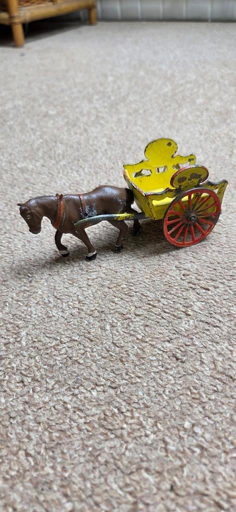 Paard met wagen en paard met wals, Ophalen of Verzenden