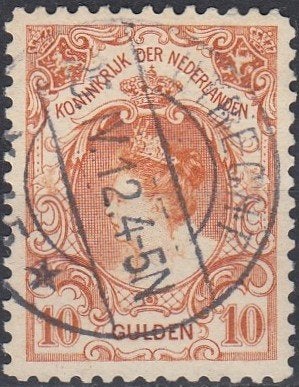 Nederland 1.40.4- 1899- Koningin Wilhelmina - NVPH-80- G, Verzenden, T/m 1940, Gestempeld