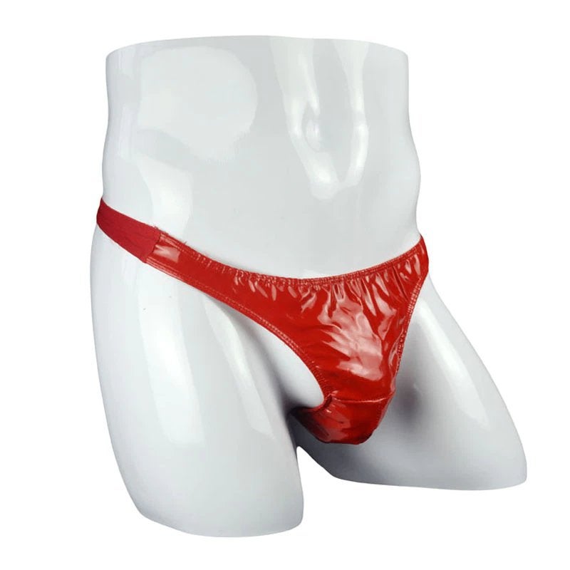 Heren rode kunstleren slip, Verzenden, Rood, Slip