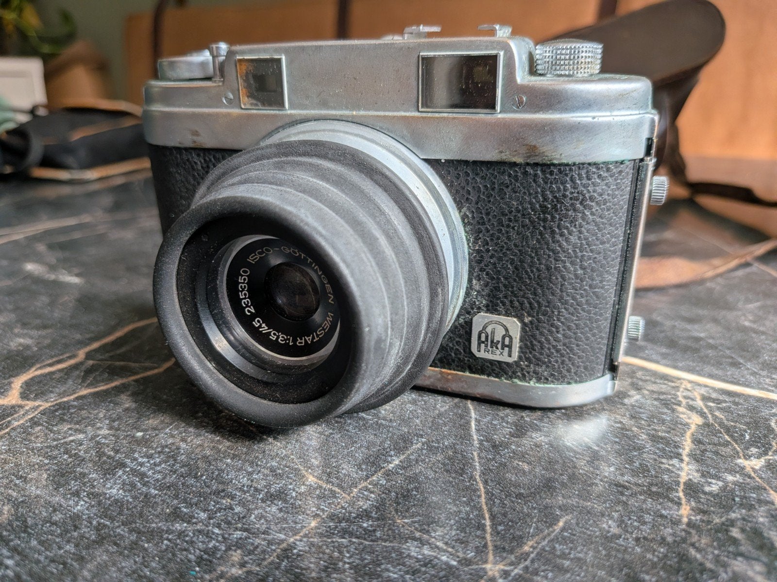Vintage AKA Akarex II camera met Isco-Göttingen Westar lens, Ophalen of Verzenden
