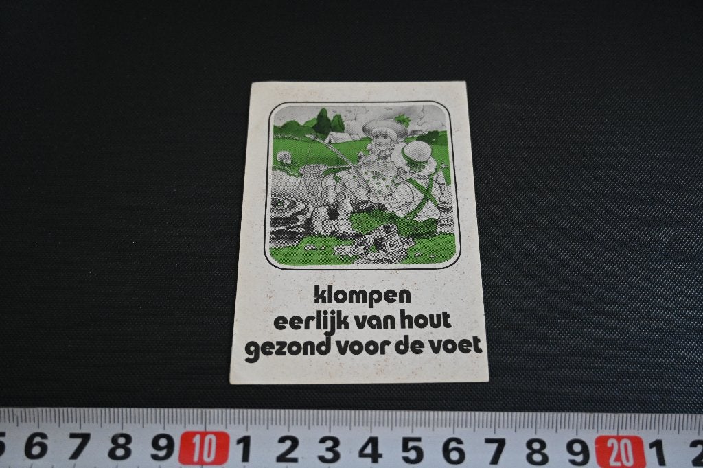 sticker klompen eerlijk van hout gezond voor de voet, Ophalen of Verzenden, Zo goed als nieuw