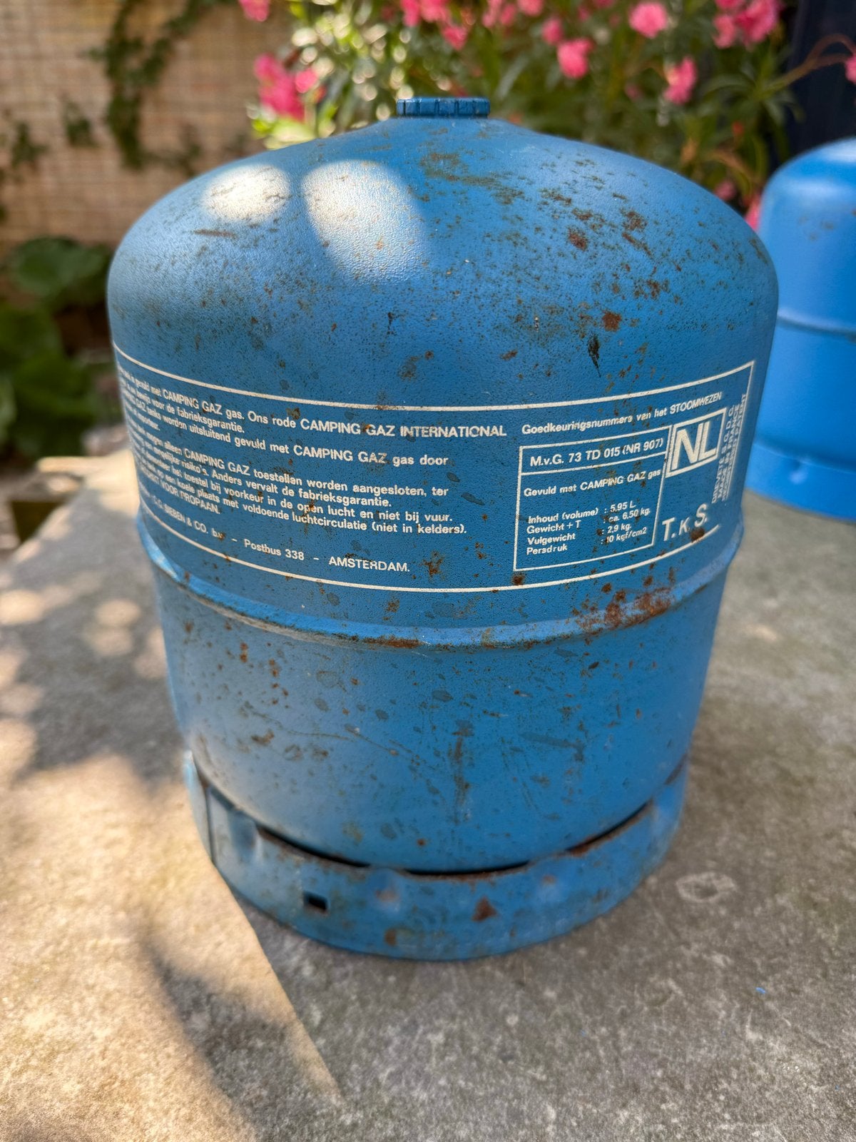 Campingaz gasfles - met nog 1,5 kg gasvulling, Caravans en Kamperen, Kampeeraccessoires, Ophalen, Gebruikt