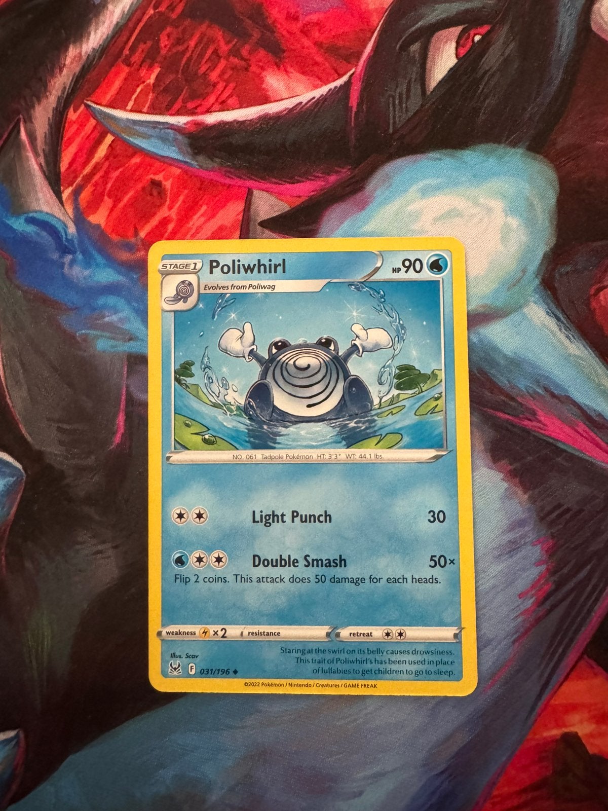 Pokémon kaarten Poliwhirl #31, Ophalen of Verzenden, Zo goed als nieuw, Losse kaart