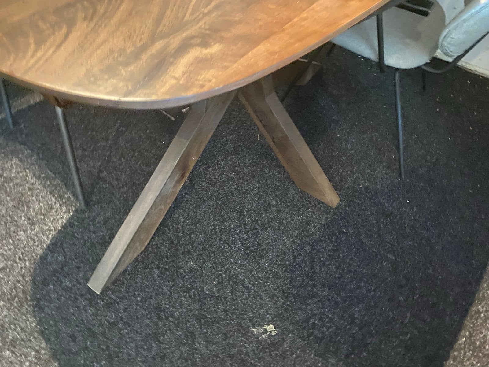 Massief mangohouten Deens ovale tafel 180x90 met spinpoot, Ophalen, Nieuw, 50 tot 100 cm, 150 tot 200 cm