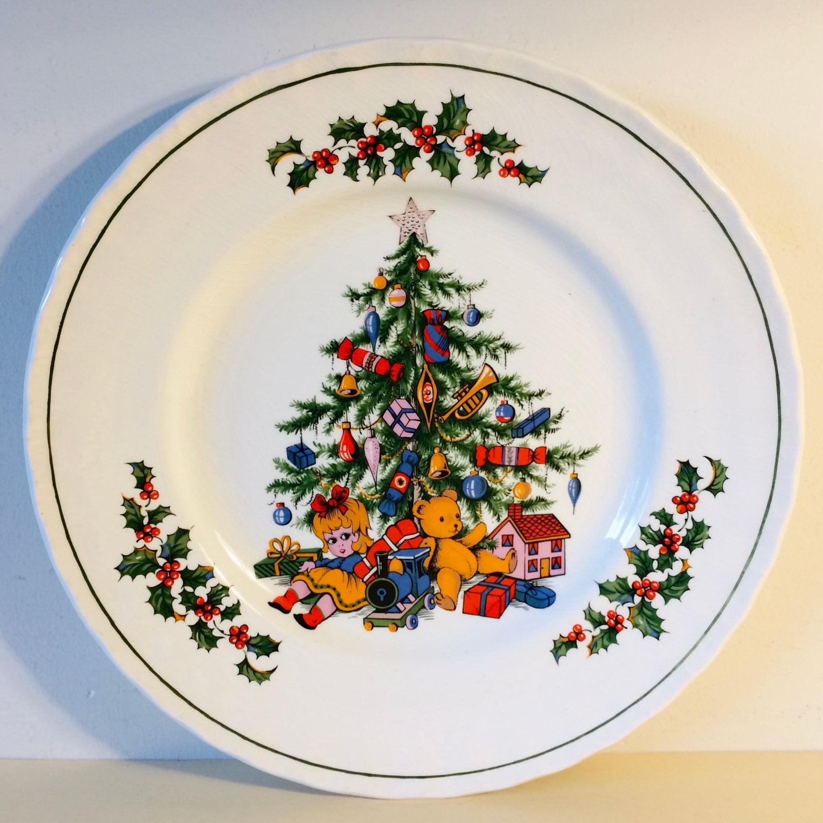 Kerstbord Royal Tudor Christmas Tree Grindley of Stoke, Diversen, Kerst, Ophalen of Verzenden, Zo goed als nieuw