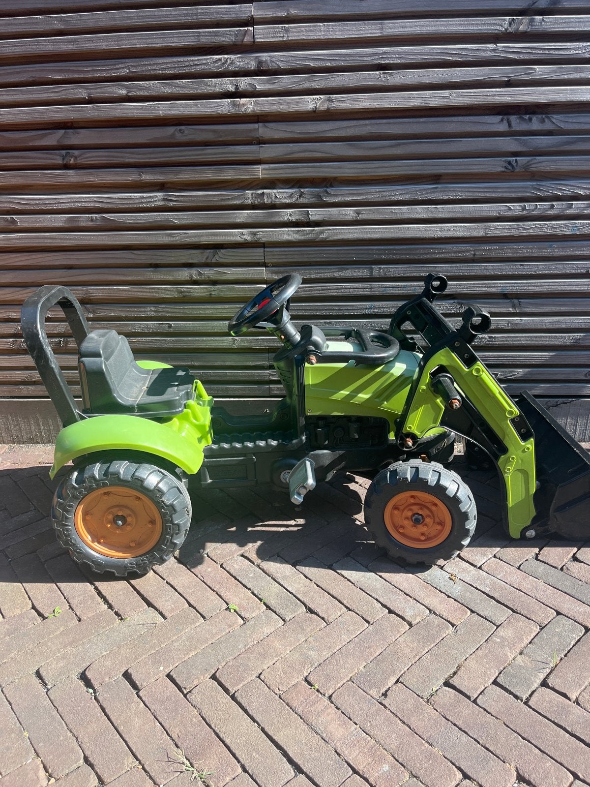 Claas 410 Arion speelgoed tractor met laadbak, Ophalen of Verzenden, Zo goed als nieuw