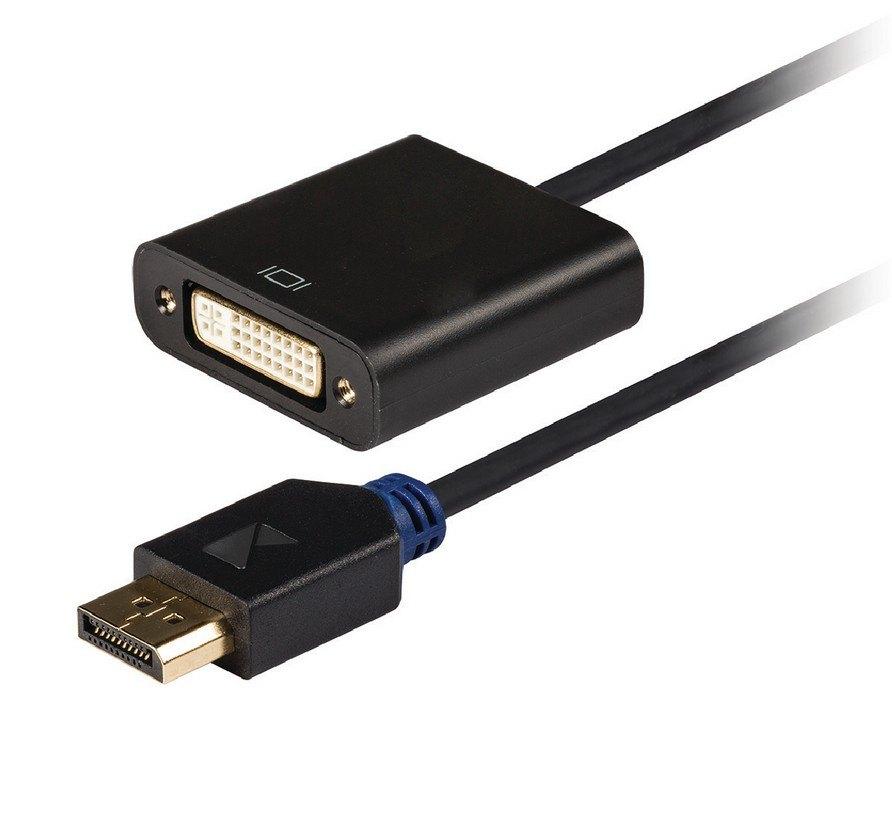 DisplayPort male / DVI female 0.20m, Computers en Software, Monitoren, IPS, Nieuw, Ophalen of Verzenden, DVI