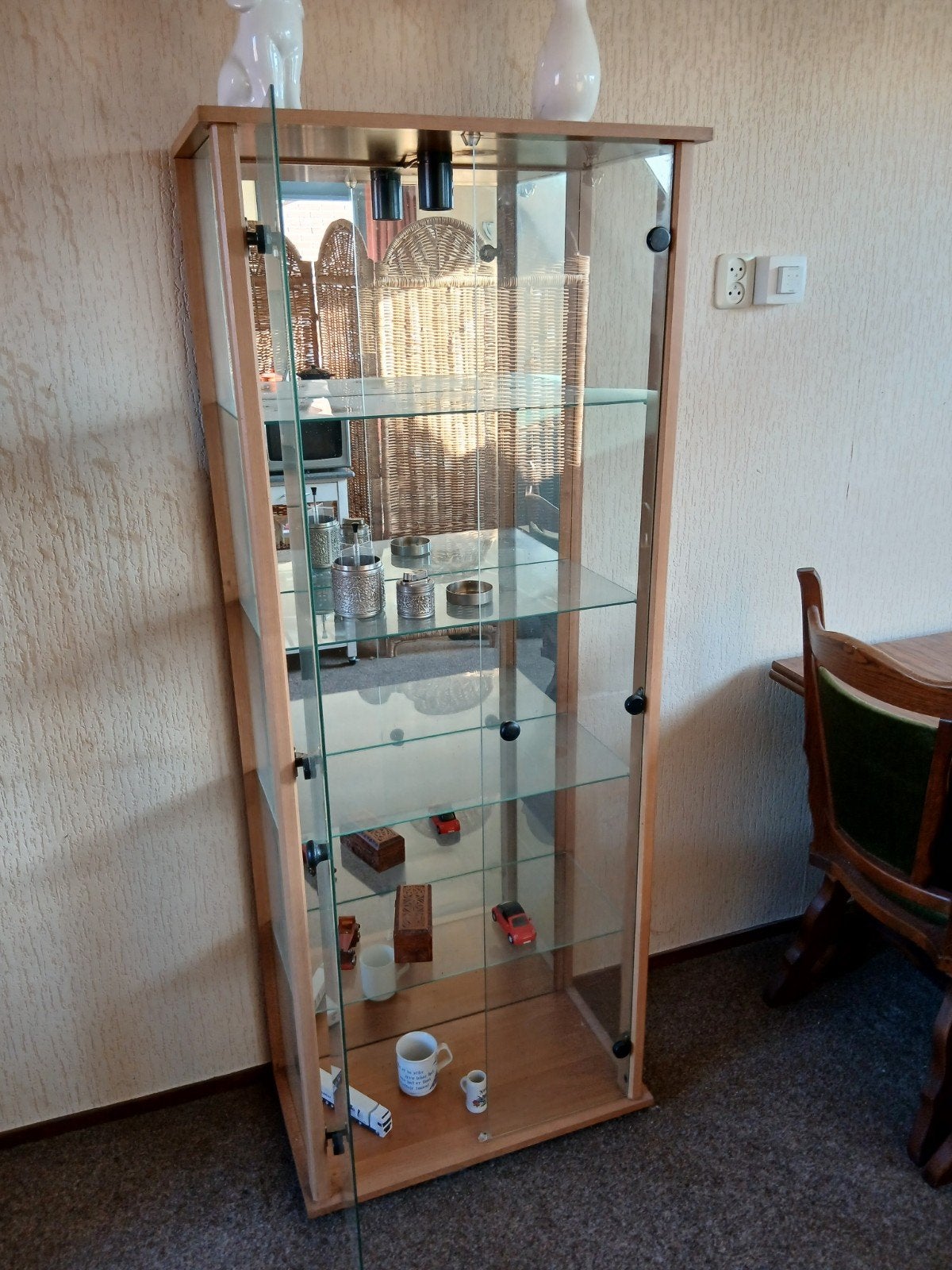 glazen kast, Huis en Inrichting, Ophalen of Verzenden