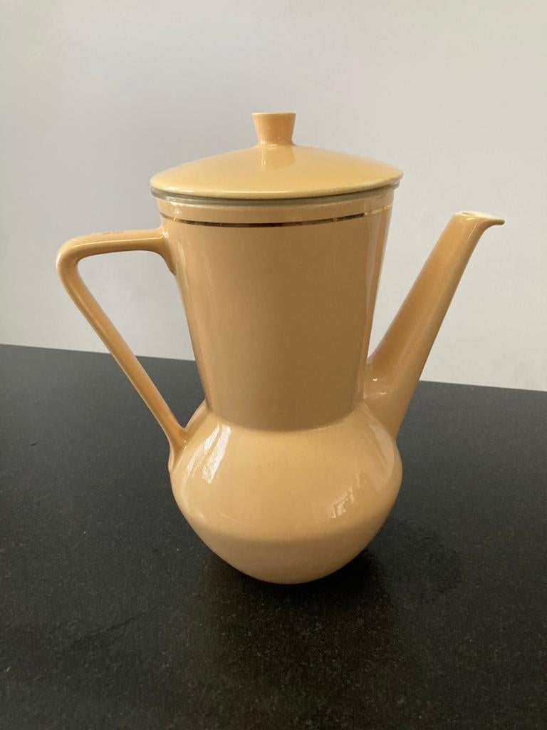 Vintage Douwe Egberts koffiepot met filter, Ophalen