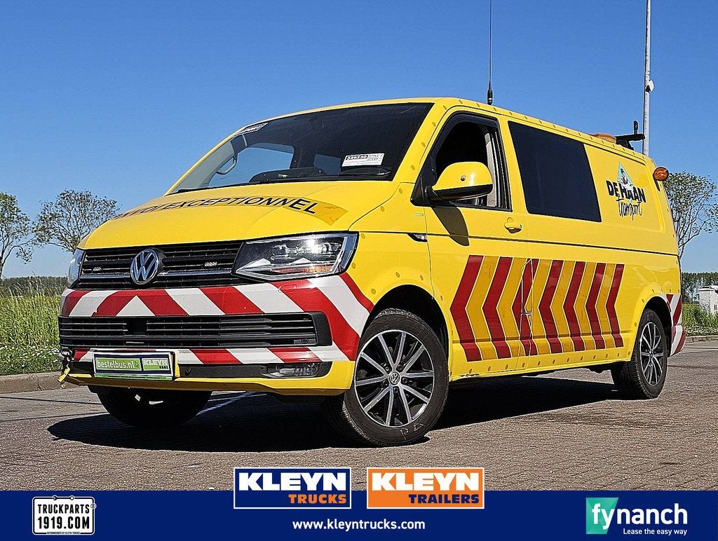 VOLKSWAGEN TRANSPORTER 2.0 TDI ac automaat euro6, Auto's, Bestelauto's, Gebruikt, Euro 6, 4 cilinders, 150 pk