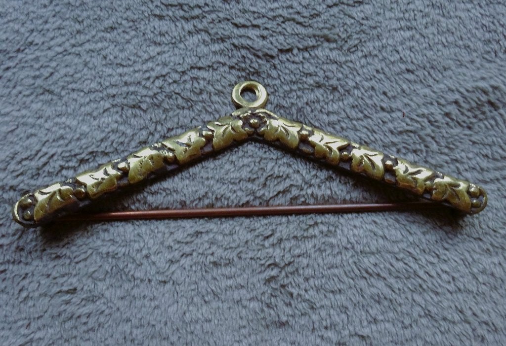 Vintage Messing Schellekoord ornament in puntje, Verzenden